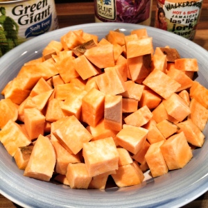 Sweet potatoes - chopped